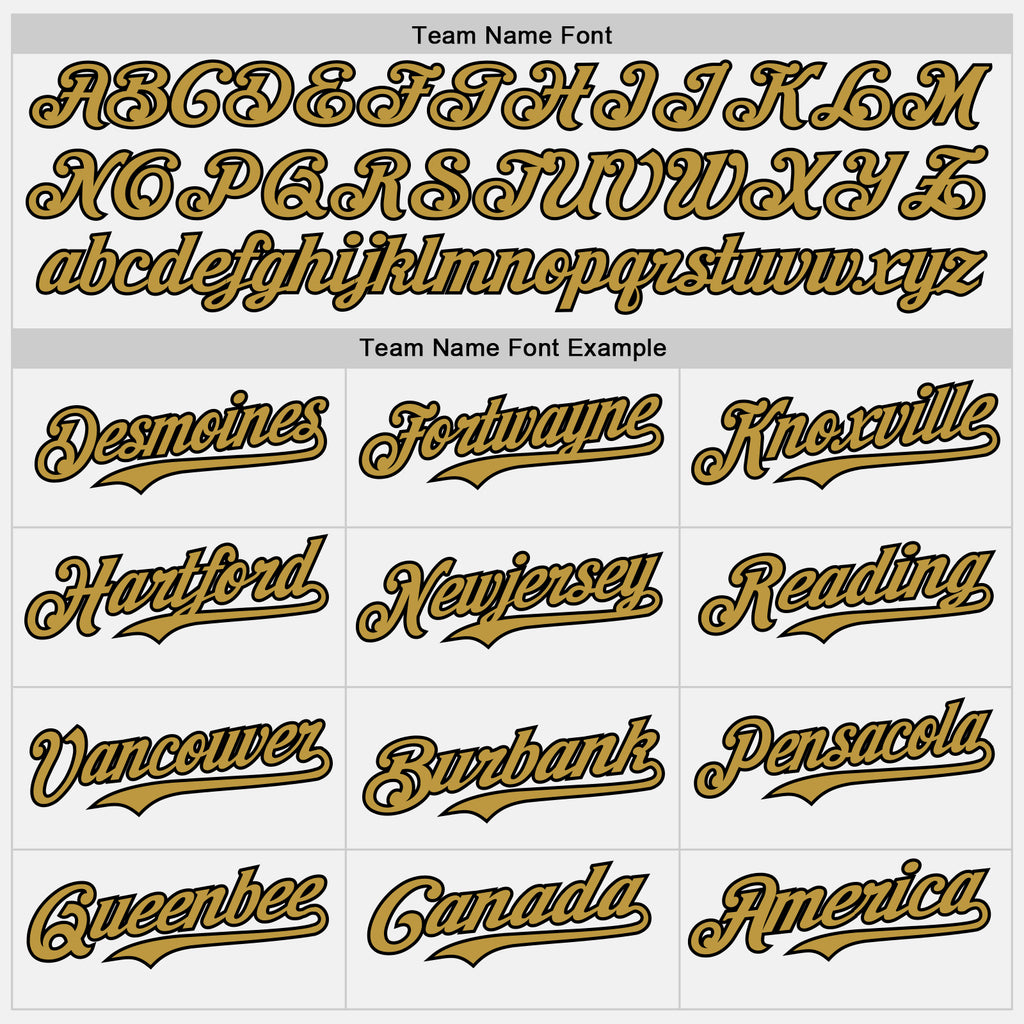 Custom White Old Gold Pinstripe Black Authentic Two Tone Baseball Jersey