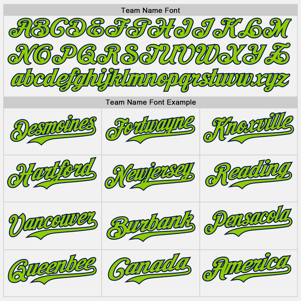 Custom White Neon Green Pinstripe Navy Authentic Two Tone Baseball Jersey