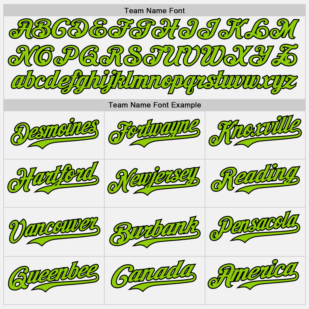 Custom White Neon Green Pinstripe Black Authentic Two Tone Baseball Jersey