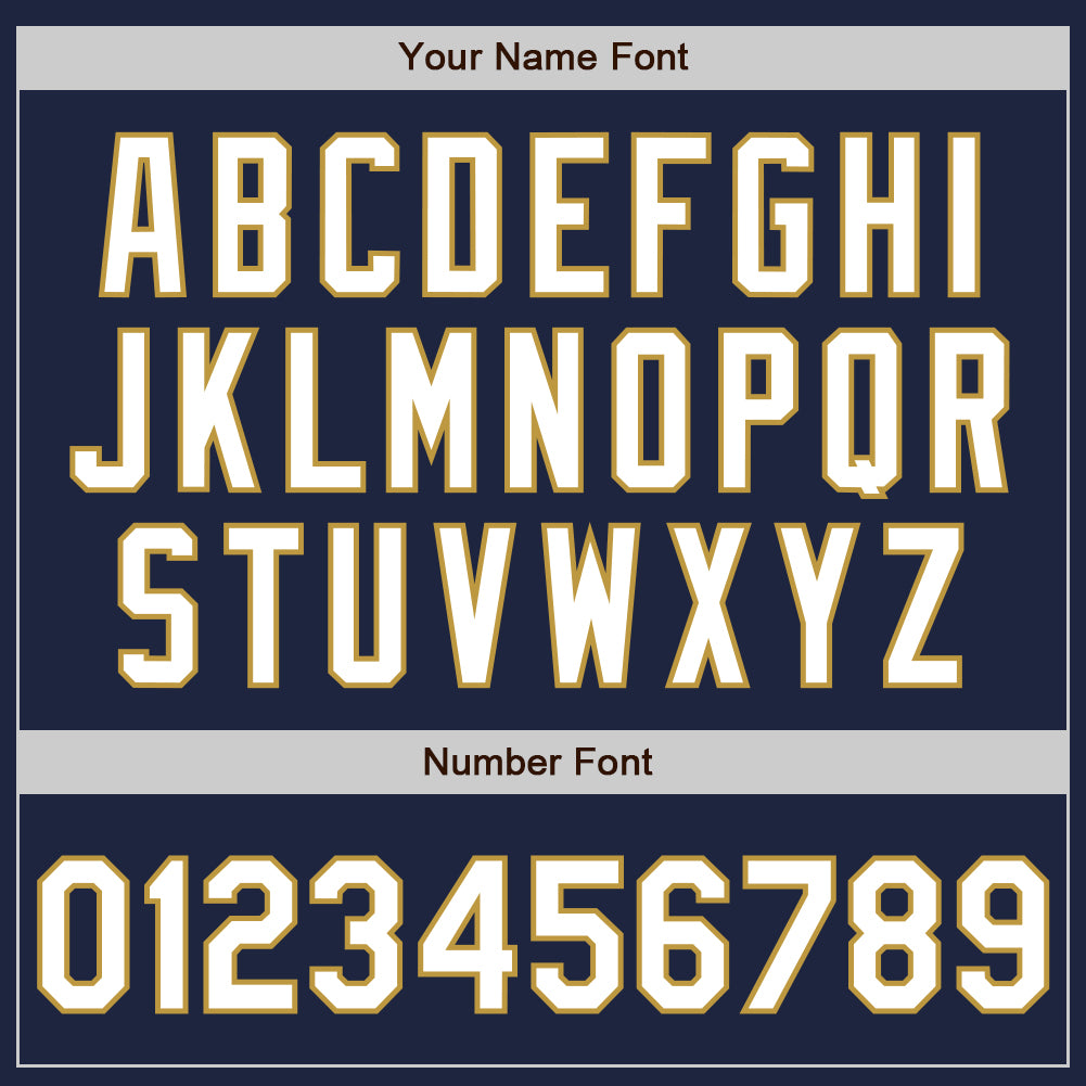 Custom Navy Old Gold Pinstripe White Authentic Two Tone Baseball Jersey