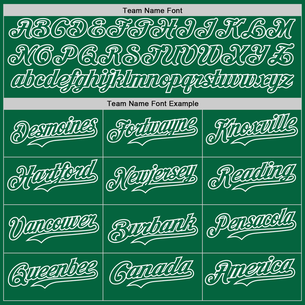 Custom Kelly Green White Pinstripe White Authentic Two Tone Baseball Jersey