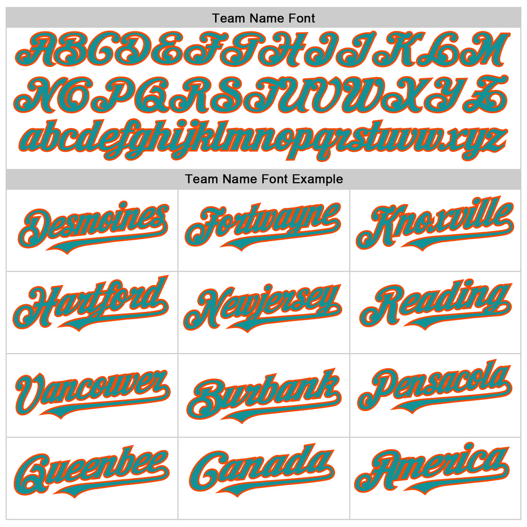 Custom White Teal Pinstripe Orange Authentic Sleeveless Baseball Jersey