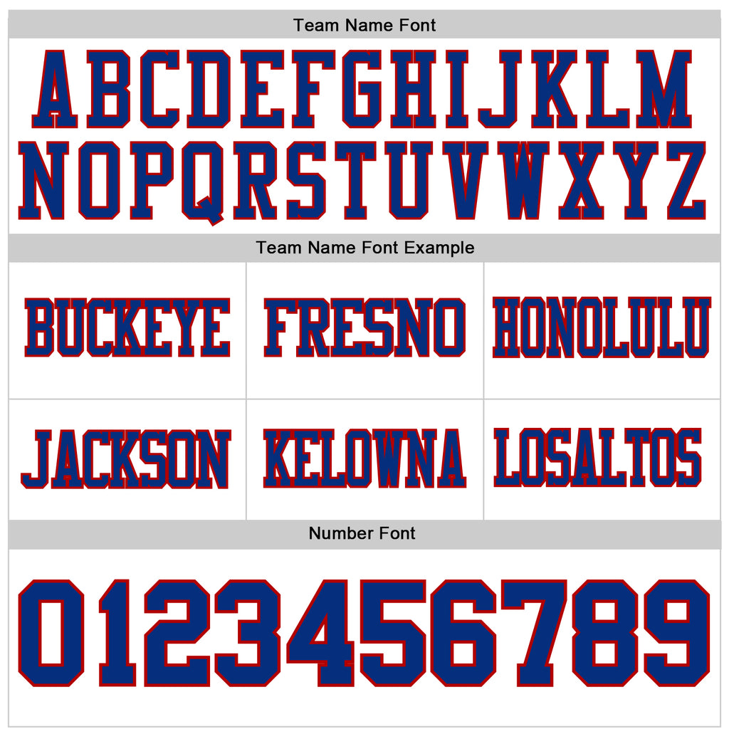 Custom White Royal-Red Mesh Authentic Football Jersey