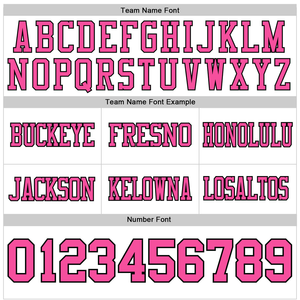 Custom White Pink-Black Mesh Authentic Football Jersey