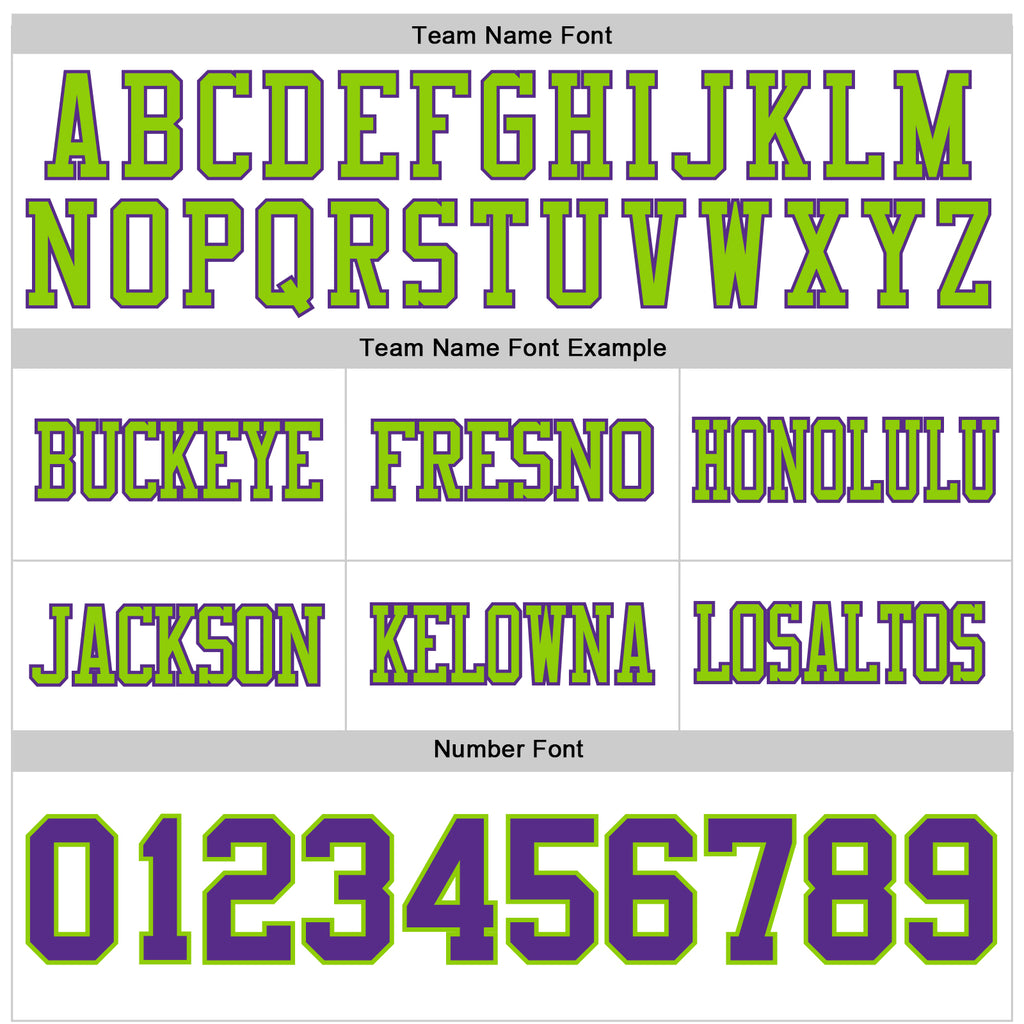 Custom White Purple-Neon Green Mesh Authentic Football Jersey