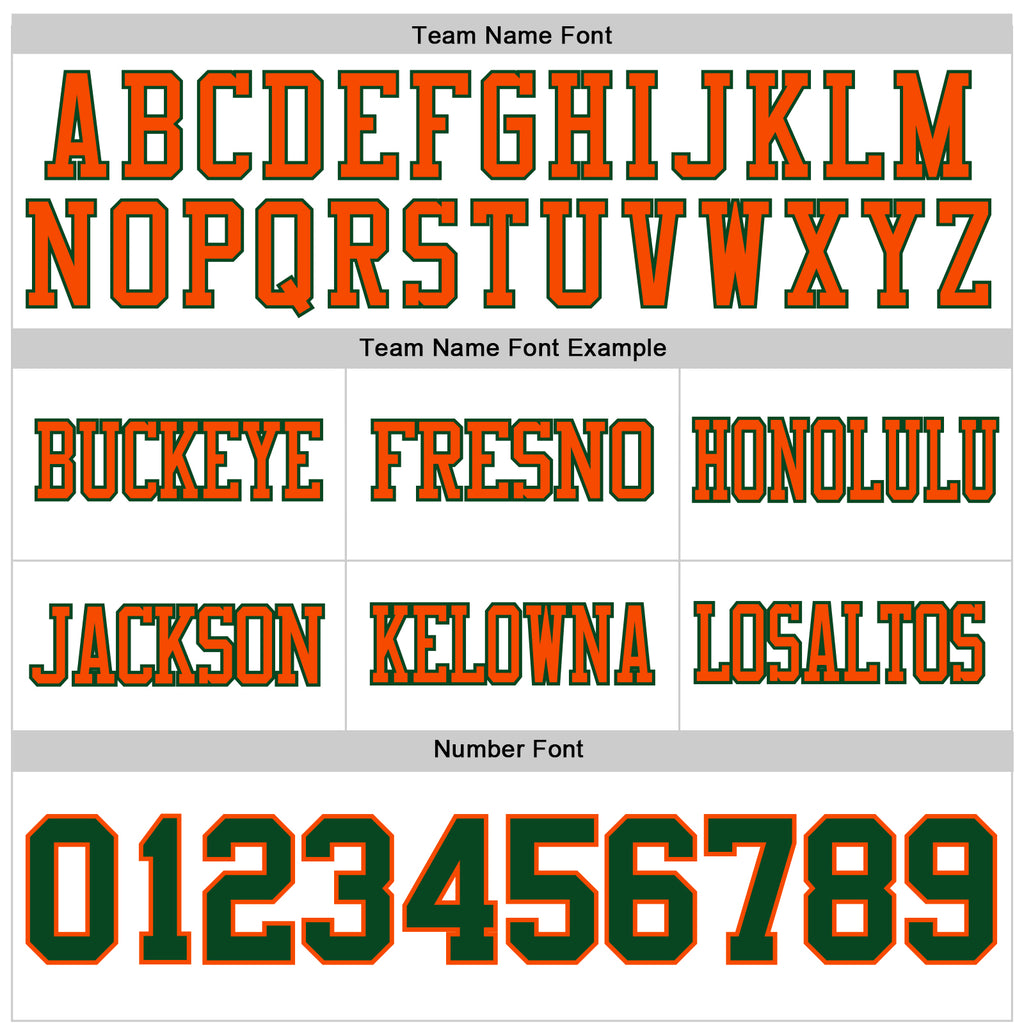 Custom White Green-Orange Mesh Authentic Football Jersey