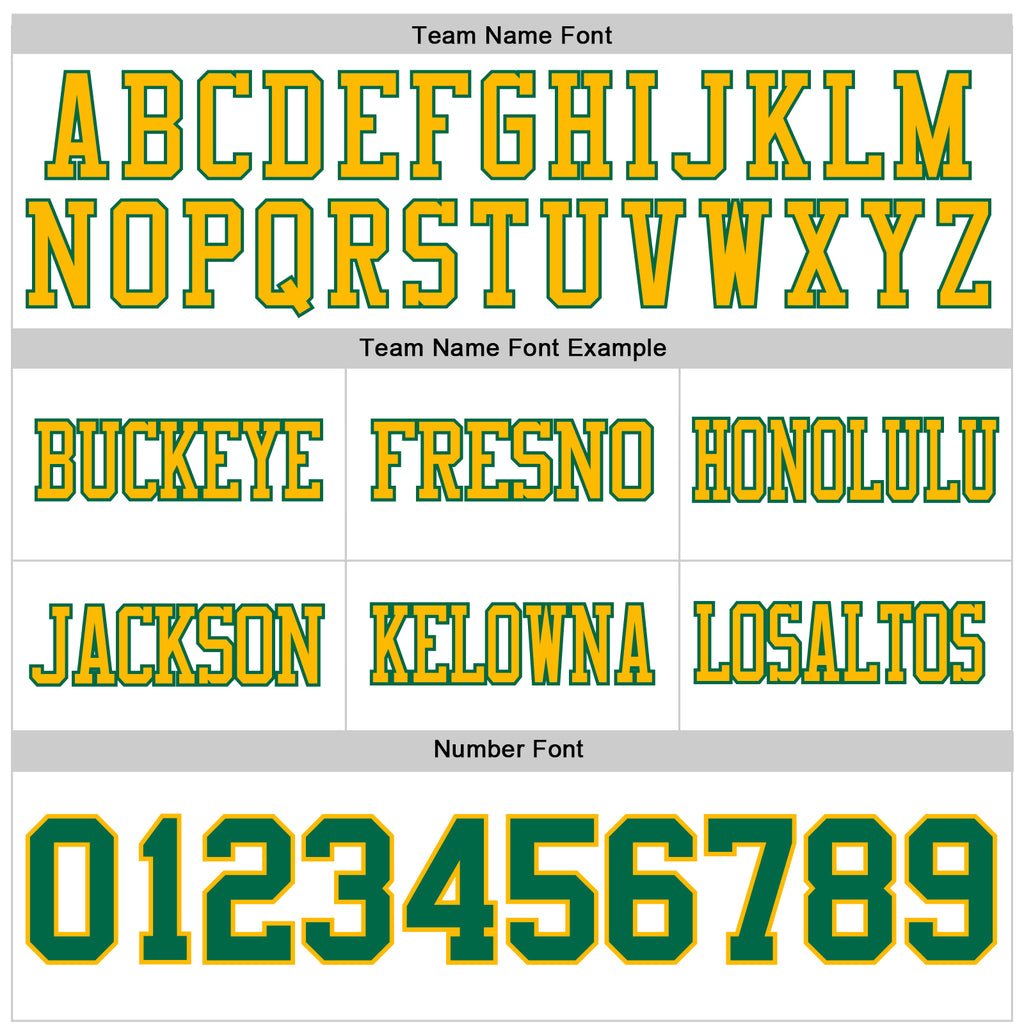 Custom White Kelly Green-Gold Mesh Authentic Football Jersey