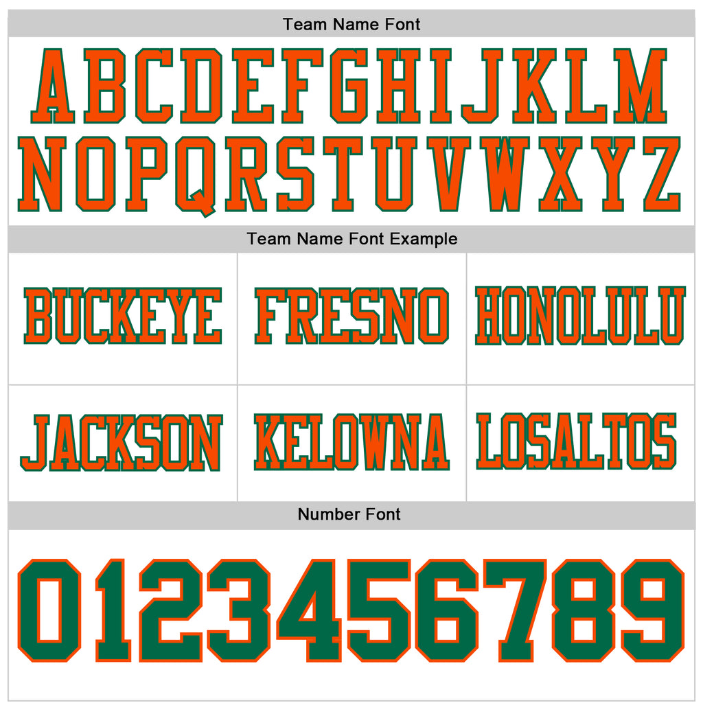 Custom White Kelly Green-Orange Mesh Authentic Football Jersey