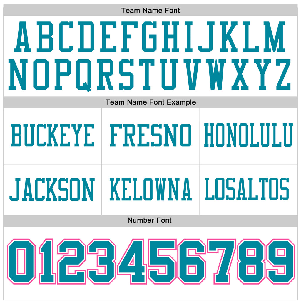 Custom White Teal-Pink Mesh Authentic Football Jersey