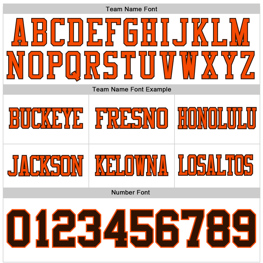 Custom White Brown-Orange Mesh Authentic Football Jersey