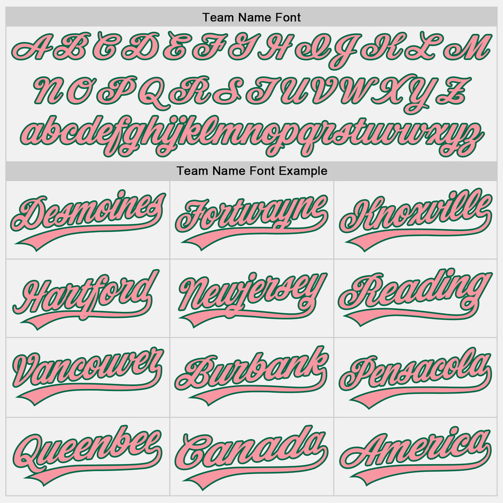 Custom Stitched White Medium Pink-Kelly Green Baseball Pullover Sweatshirt Hoodie