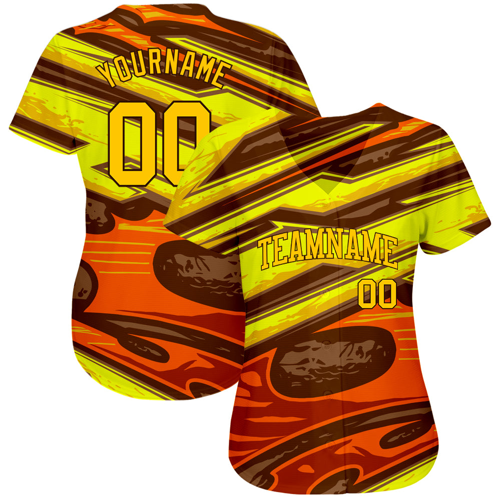 Custom 3D pattern design abstract pattern on authentic baseball jersey for sport team with free shipping1