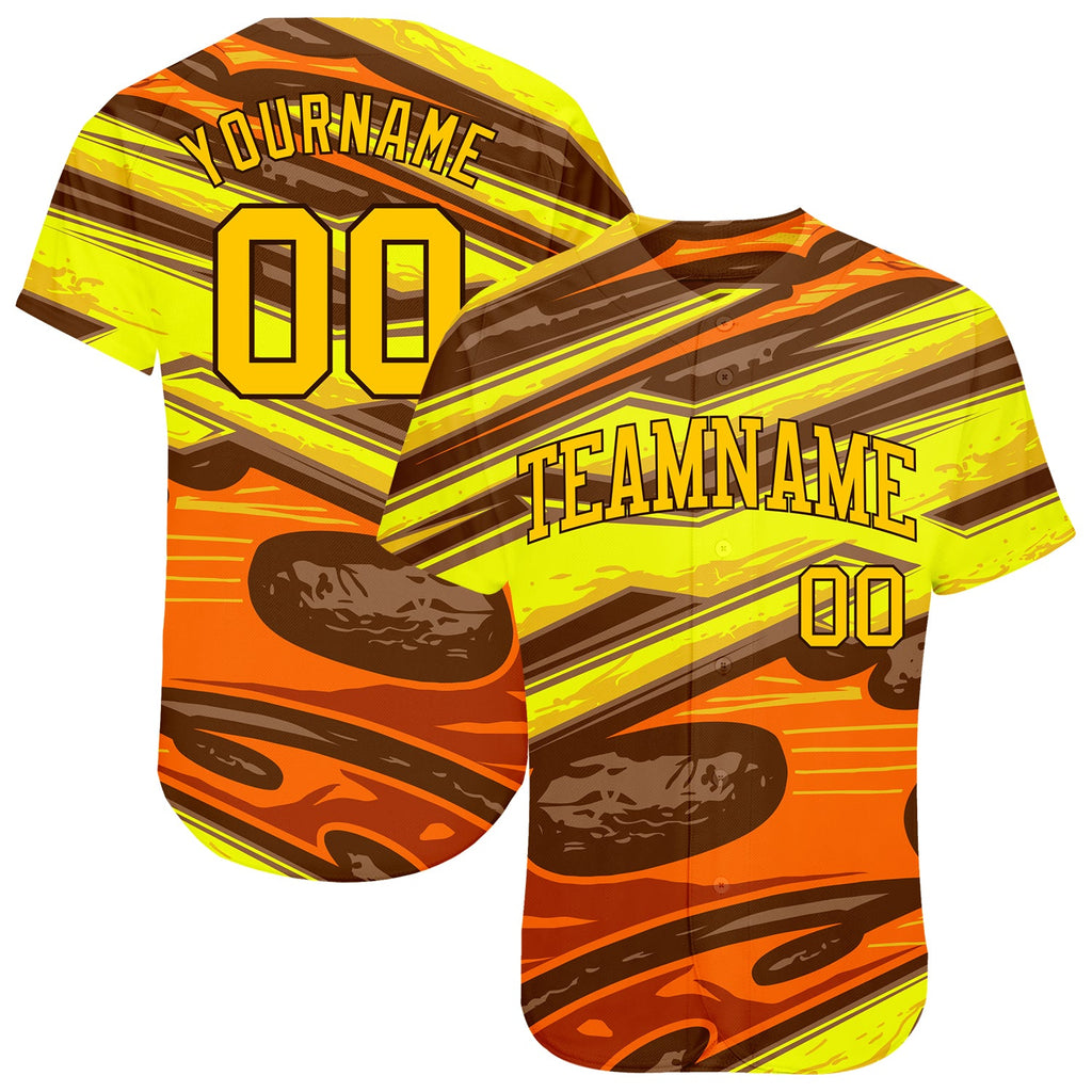 Custom 3D pattern design abstract pattern on authentic baseball jersey for sport team with free shipping4