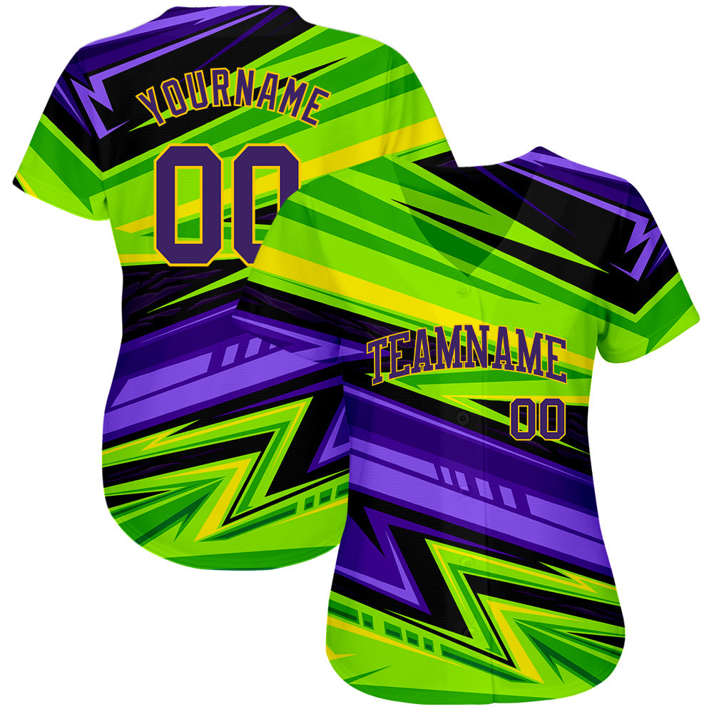 Custom 3D pattern design abstract pattern for sport team authentic baseball jersey with free shipping3