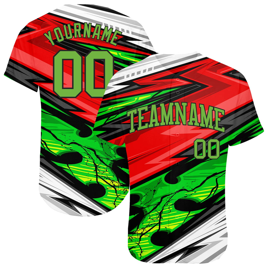 Custom 3D pattern design abstract pattern for sport team authentic baseball jersey with free shipping4