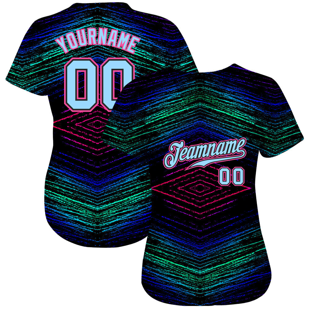 Custom 3D pattern design on authentic baseball jersey with free shipping4