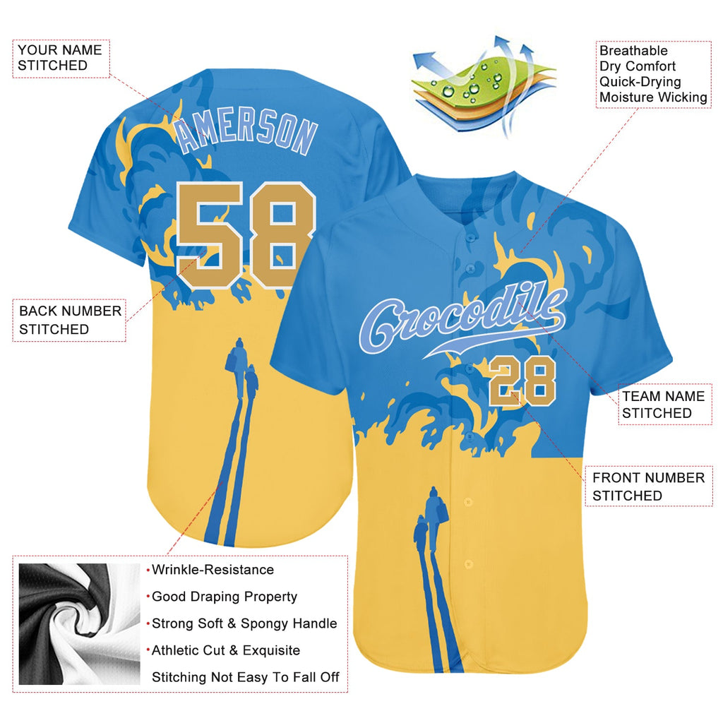 Custom 3D pattern design authentic baseball jersey with Stop War in Ukraine message and free shipping1