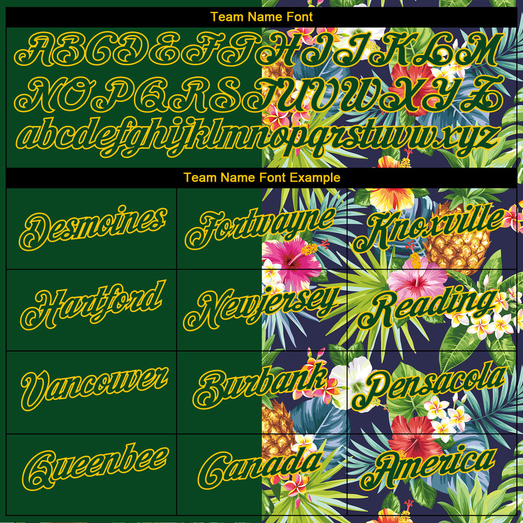 Custom 3D pattern design tropical performance t-shirt with pineapples, palm leaves, and flowers, free shipping3