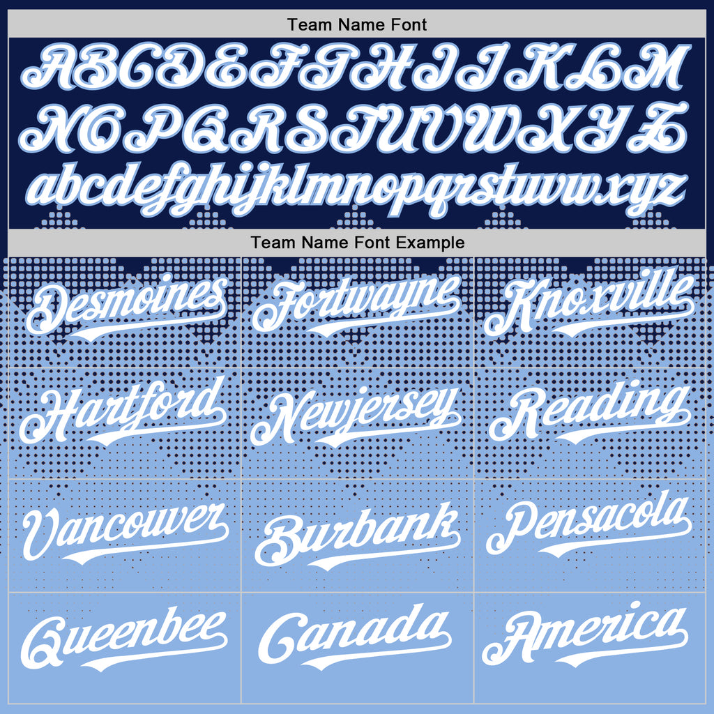 Custom Navy White-Light Blue 3D Pattern Design Gradient Square Shapes Authentic Baseball Jersey