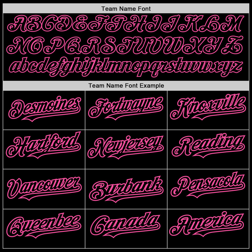 Custom Black Pink 3D Pattern Design Abstract Splatter Grunge Art Authentic Baseball Jersey