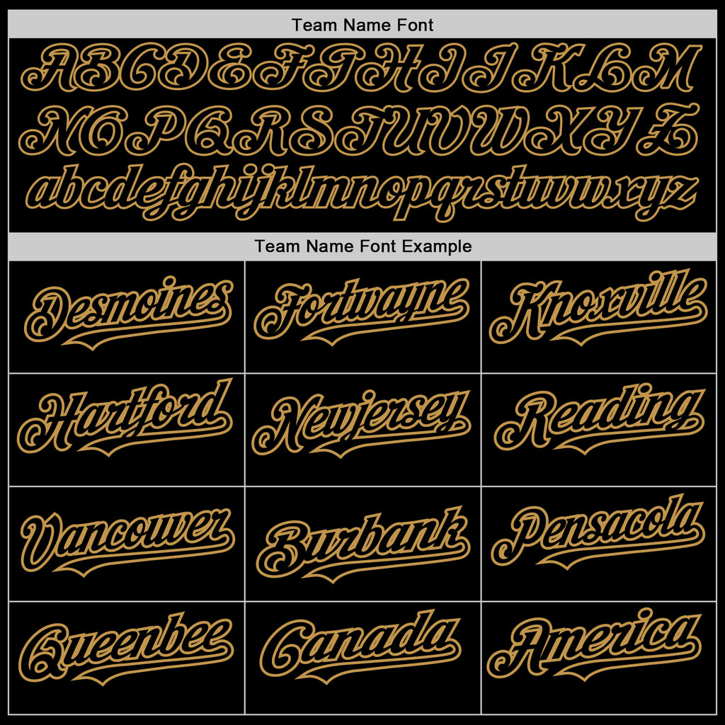 Custom Black Old Gold 3D Pattern Design Abstract Splatter Grunge Art Authentic Baseball Jersey