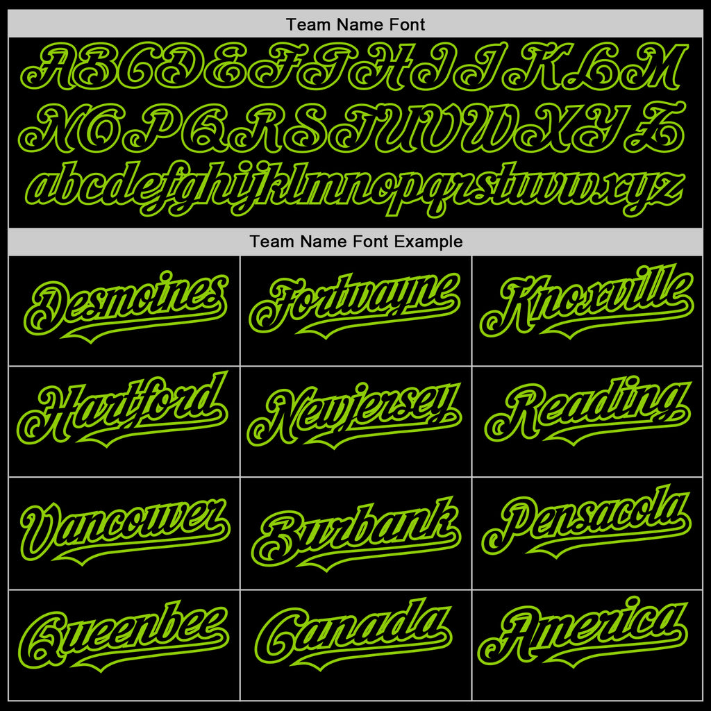 Custom Black Neon Green 3D Pattern Design Abstract Splatter Grunge Art Authentic Baseball Jersey