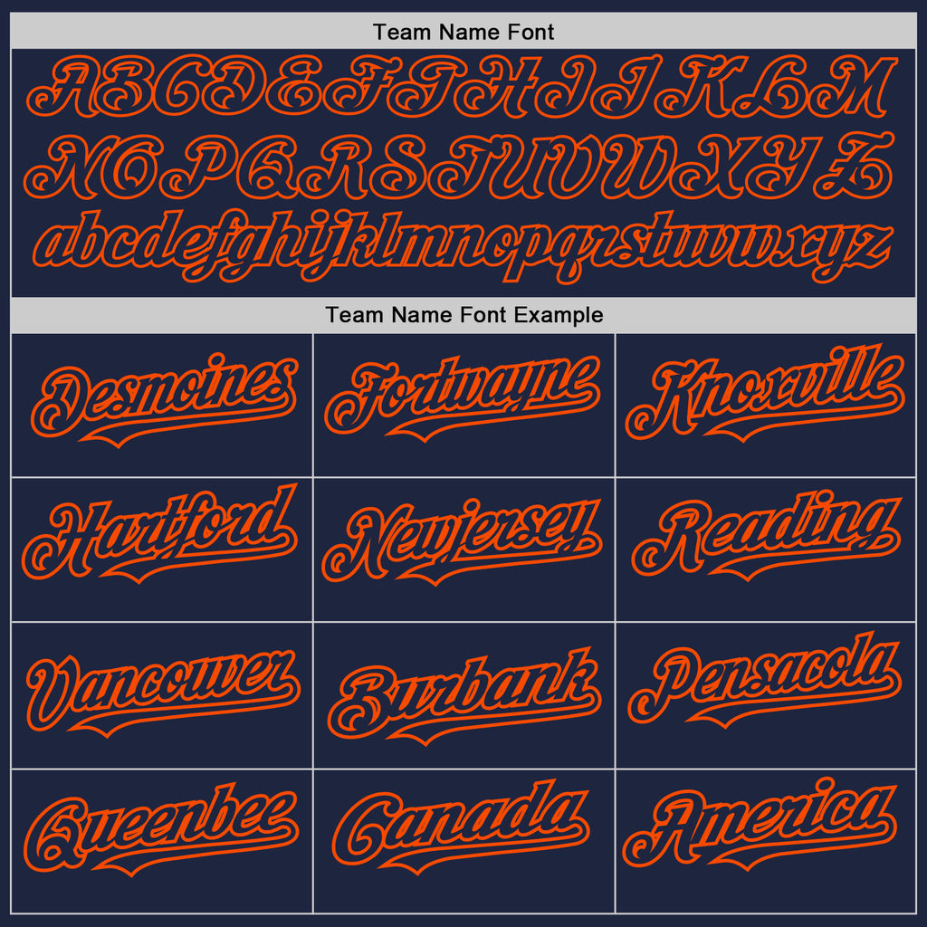 Custom Navy Orange 3D Pattern Design Abstract Splatter Grunge Art Authentic Baseball Jersey