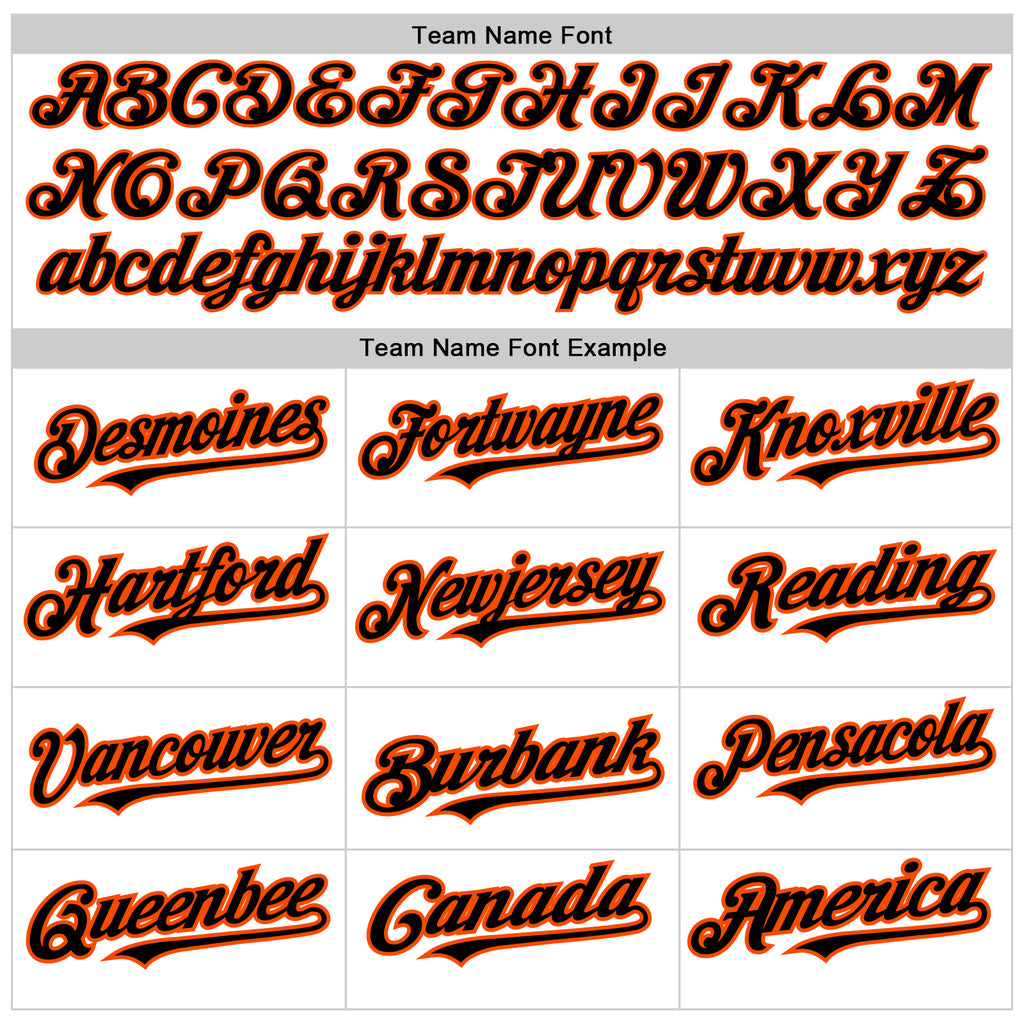 Custom White Black-Orange 3D Pattern Design Abstract Sharp Shape Authentic Baseball Jersey