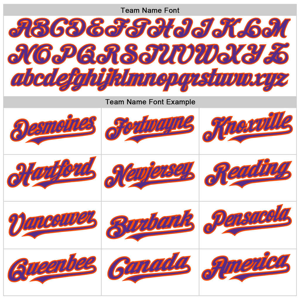 Custom White Purple-Orange 3D Pattern Design Abstract Sharp Shape Authentic Baseball Jersey