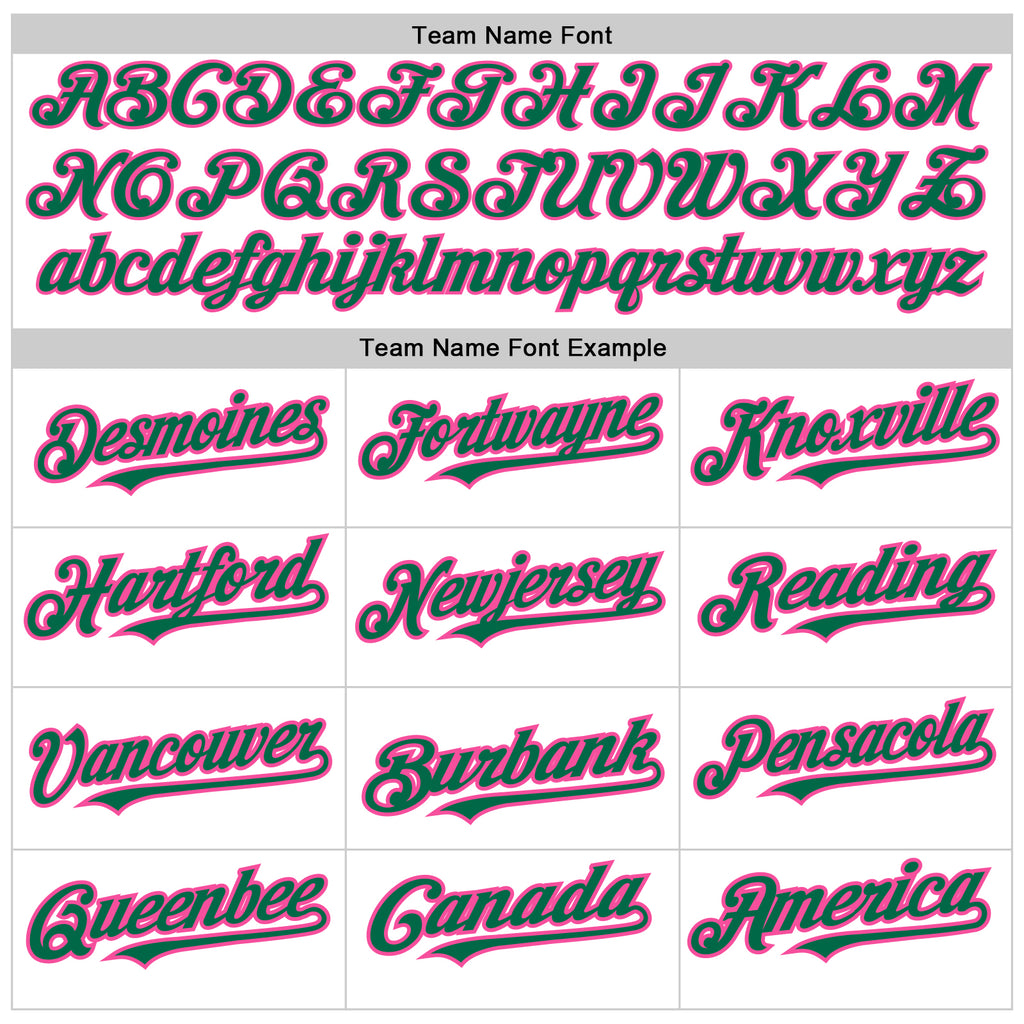 Custom White Kelly Green-Pink 3D Pattern Design Abstract Sharp Shape Authentic Baseball Jersey