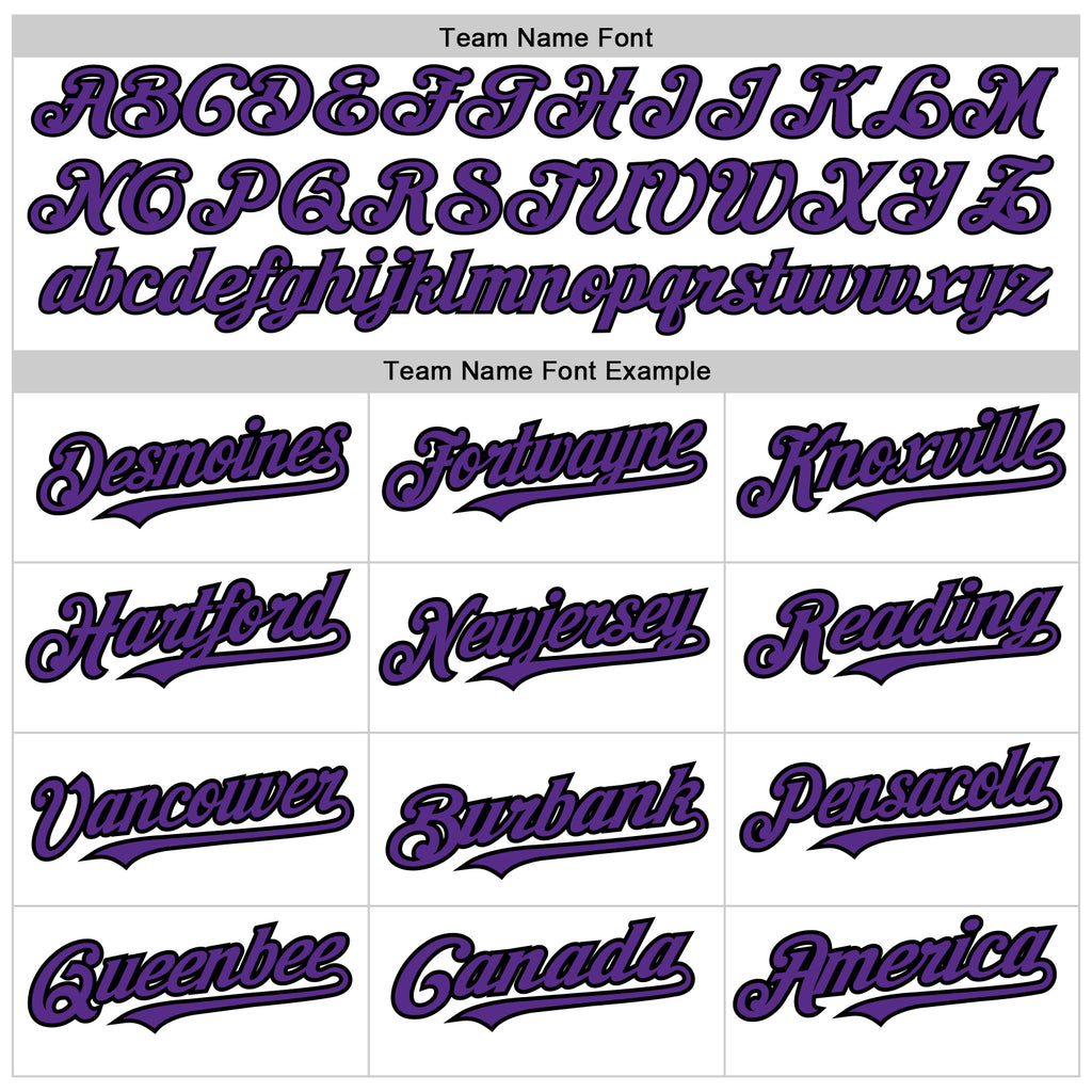 Custom White Purple-Black 3D Pattern Design Abstract Splash Authentic Baseball Jersey