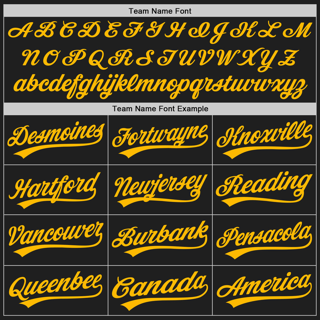 Custom Graffiti Pattern Gold-Black 3D Scratch Authentic Baseball Jersey