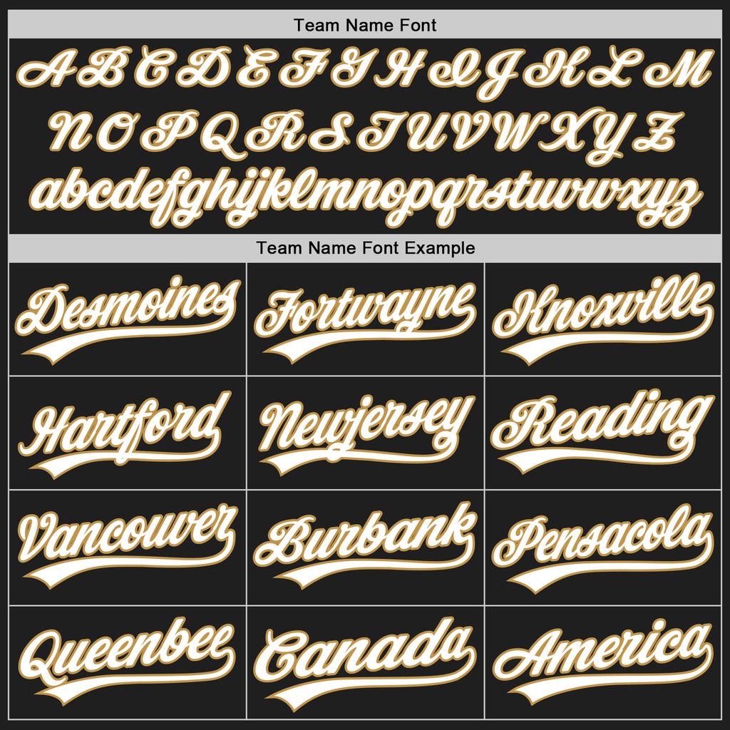 Custom Graffiti Pattern Black Orange-Old Gold 3D Scratch Authentic Baseball Jersey