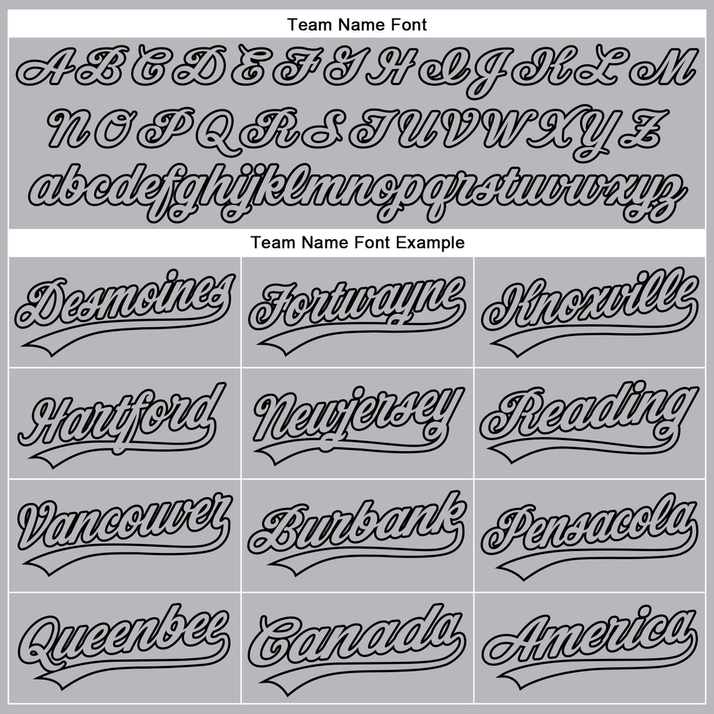 Custom Gray Black 3D Pattern Design Side Stripes Authentic Baseball Jersey