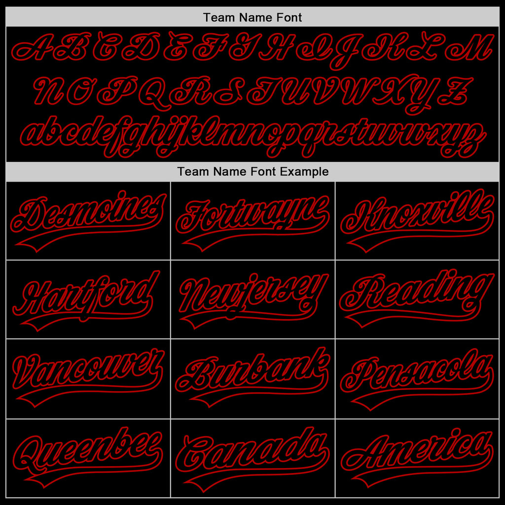 Custom Black Red Authentic Throwback Baseball Jersey