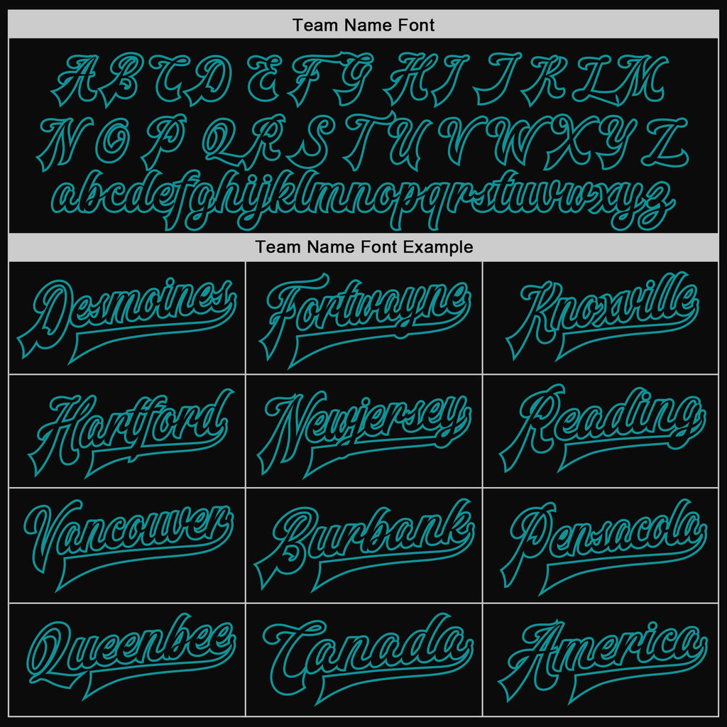 Custom Black Teal Pinstripe Teal Bomber Full-Snap Varsity Letterman Jacket