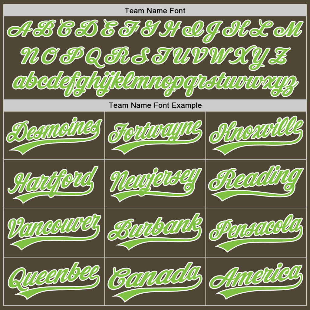 Custom Olive Neon Green-White Authentic Salute To Service Baseball Jersey