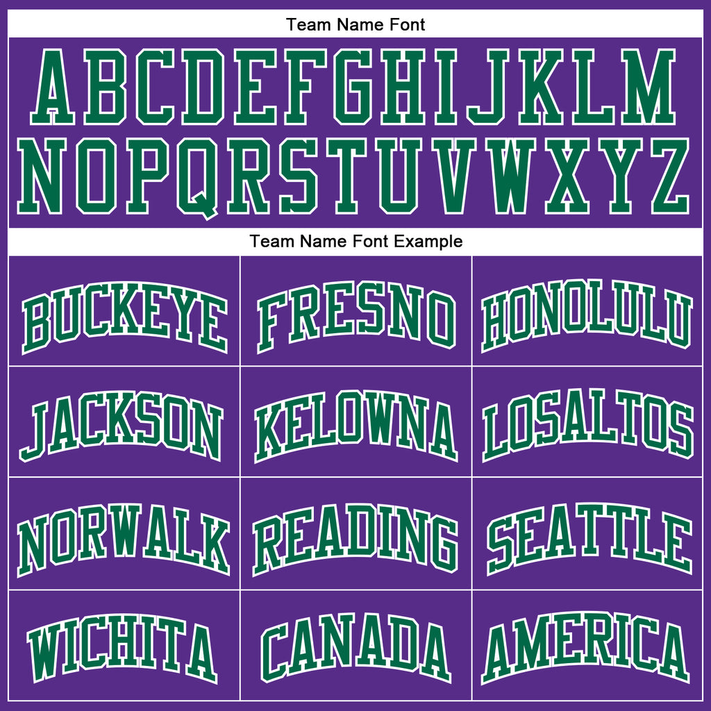 Custom Purple White Pinstripe Kelly Green Authentic Basketball Jersey