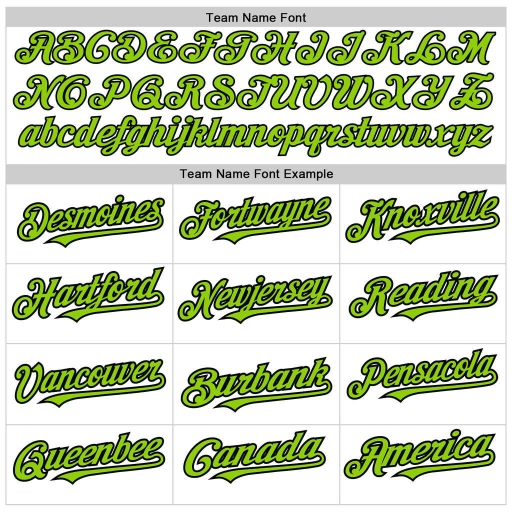 Custom White Neon Green-Black Authentic Raglan Sleeves Baseball Jersey