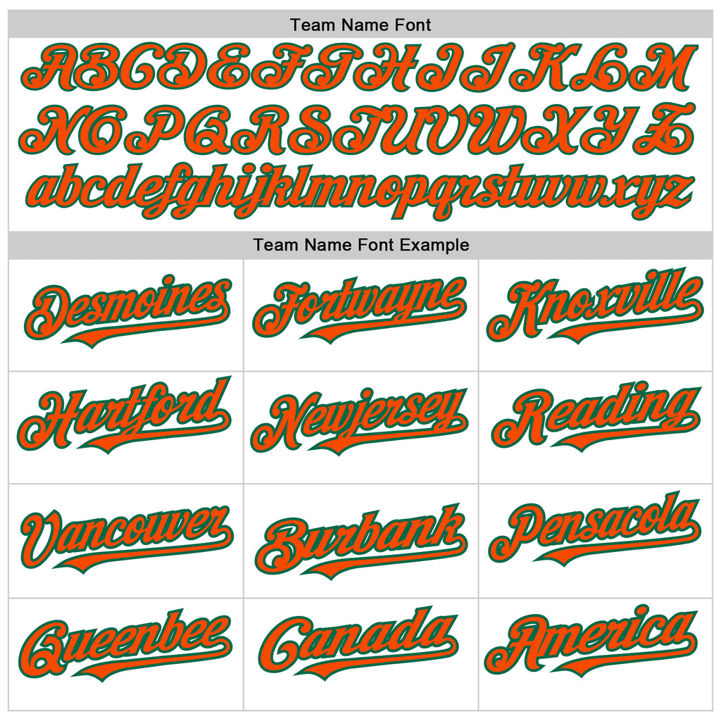 Custom White Orange-Kelly Green Authentic Raglan Sleeves Baseball Jersey