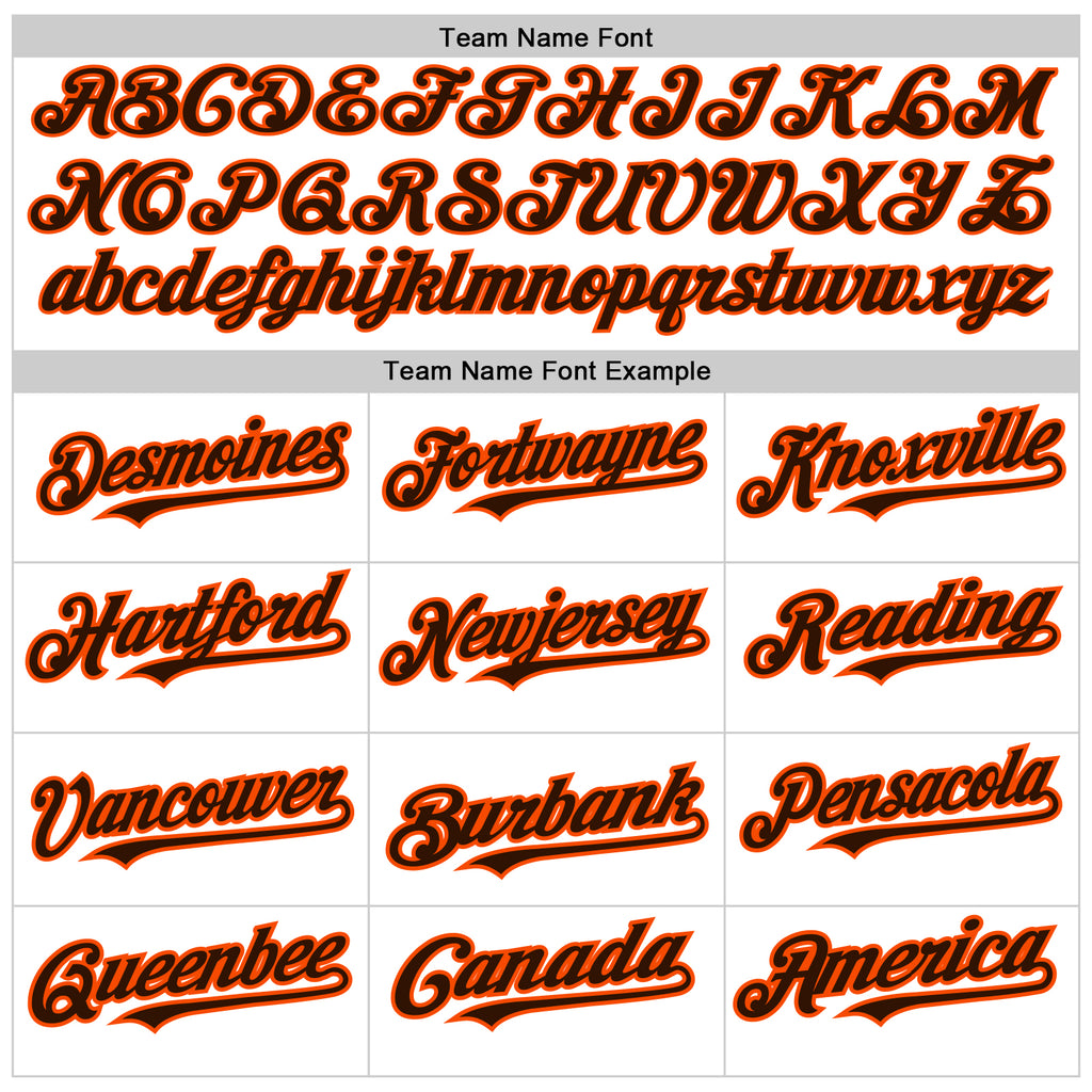 Custom White Brown-Orange Authentic Raglan Sleeves Baseball Jersey