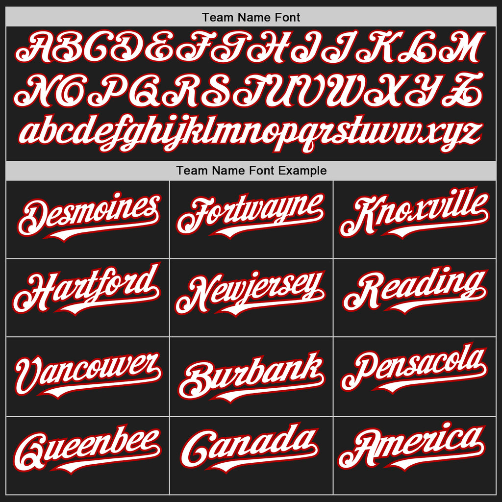 Custom Black White-Red Authentic Raglan Sleeves Baseball Jersey