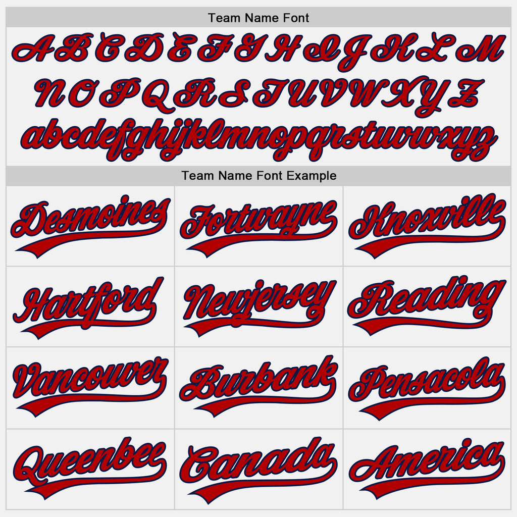 Custom White Navy Pinstripe Red Authentic Baseball Jersey