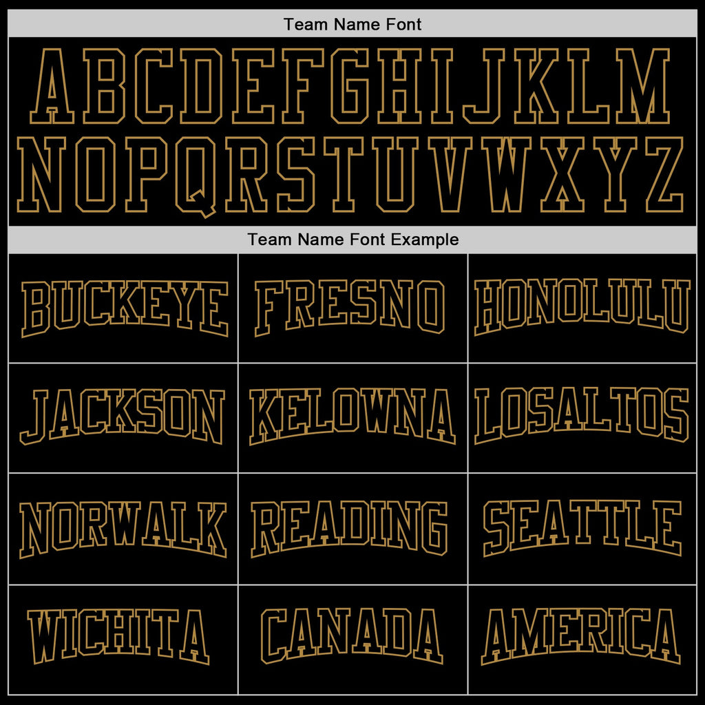Custom Stitched Graffiti Pattern Black-Old Gold 3D Sports Pullover Sweatshirt Hoodie