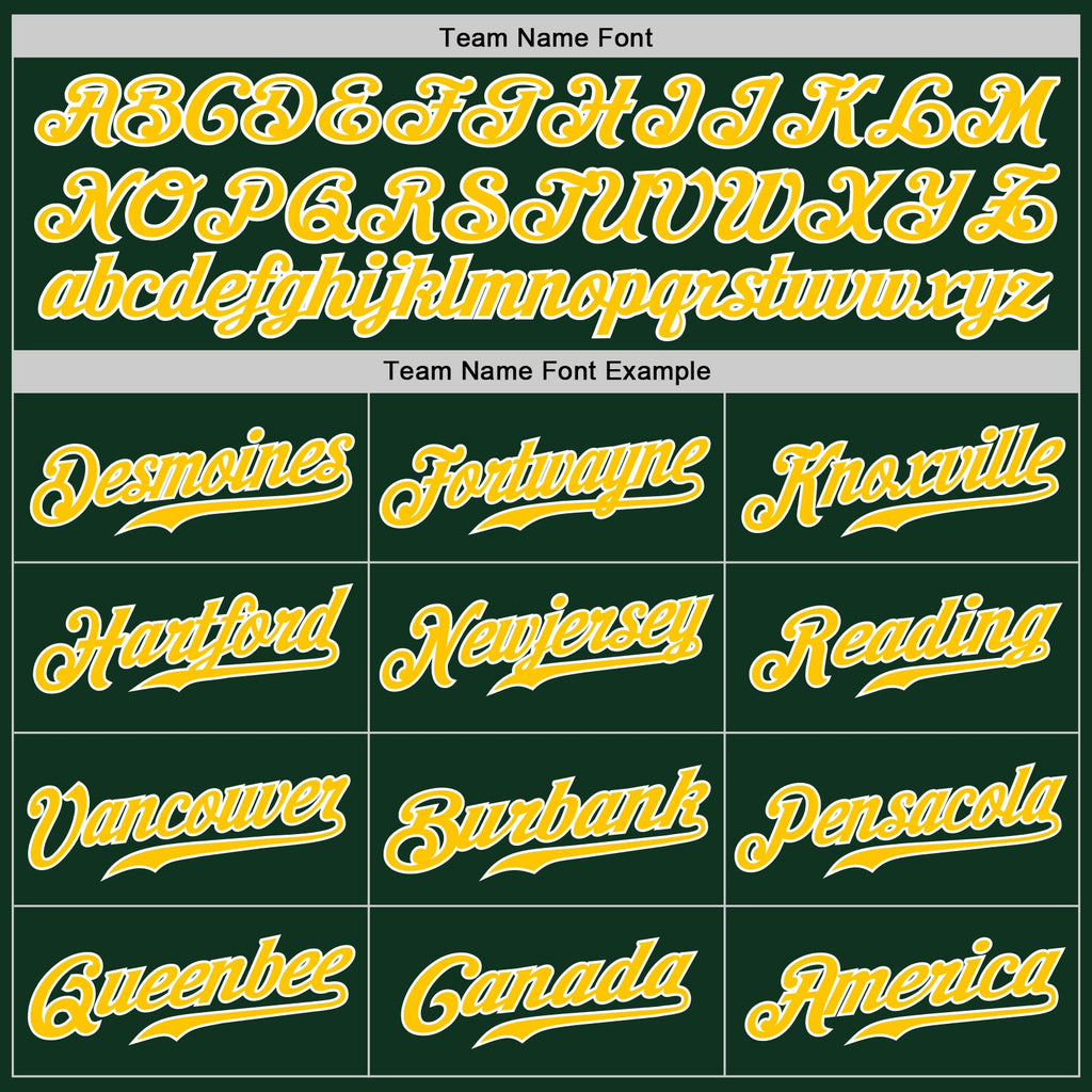 Custom Green Gold-Gray Authentic Split Fashion Baseball Jersey